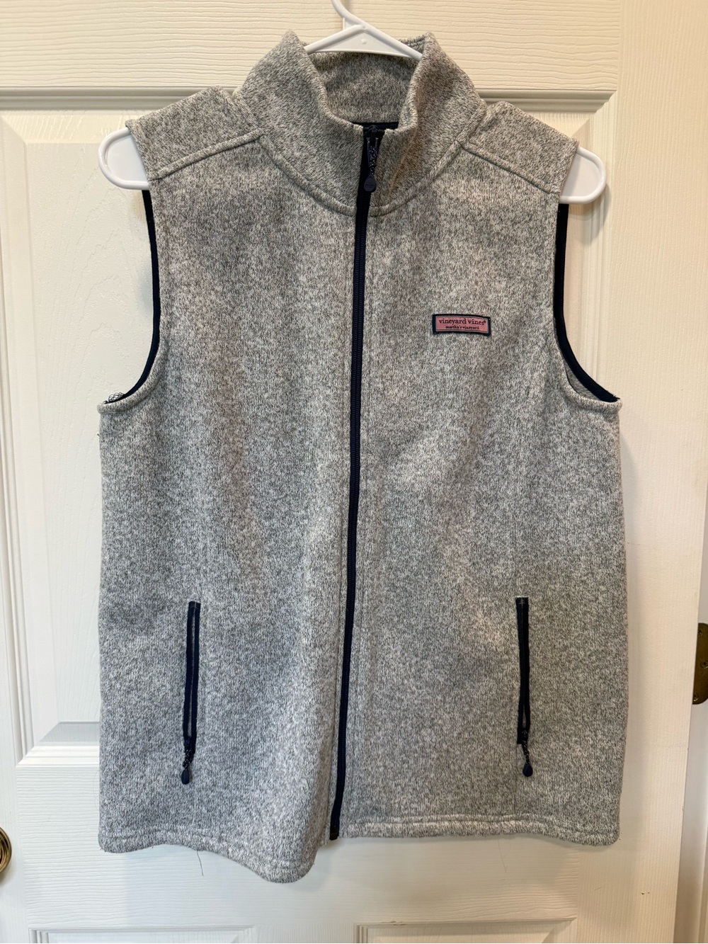 Vineyard Vines Women’s Gray Fleece Zip Vest